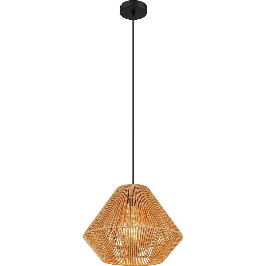 mutoni light Suspension Houdini métal brun noir mat 1xE27  