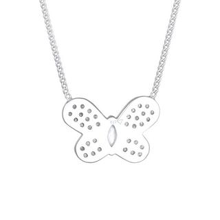 Elli  Collier Femmes Pendentif Papillon Étincelant Tendance Avec Zirconia 