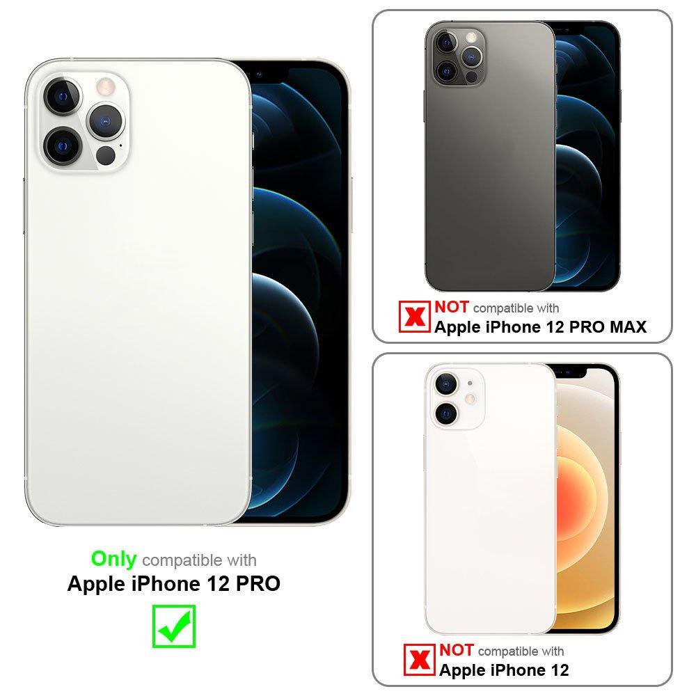 Cadorabo  Housse compatible avec Apple iPhone 12 PRO - Coque de protection en silicone TPU avec dos en similicuir élégant 