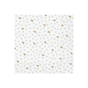STEWO Serviette Lovelyn 33x33cm 2572650566 grau hell 20 Stück