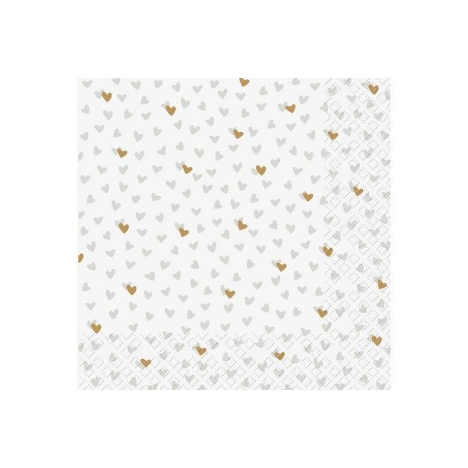 STEWO Serviette Lovelyn 33x33cm 2572650566 grau hell 20 Stück