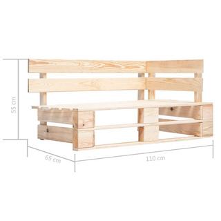 VidaXL set divani su pallet Legno di pino  