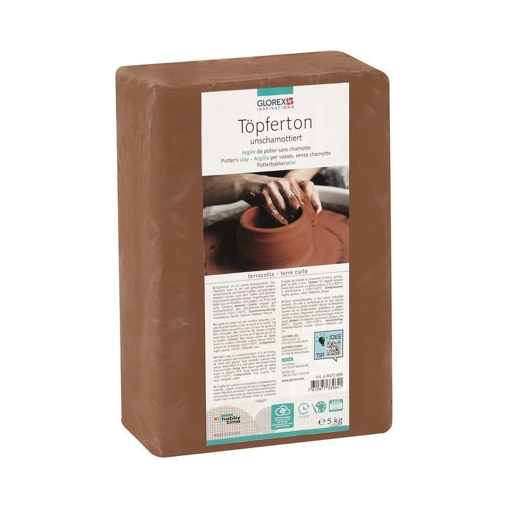 Image of GLOREX 68073005 Töpferton 5 kg Terrakotta 1 Stück(e)