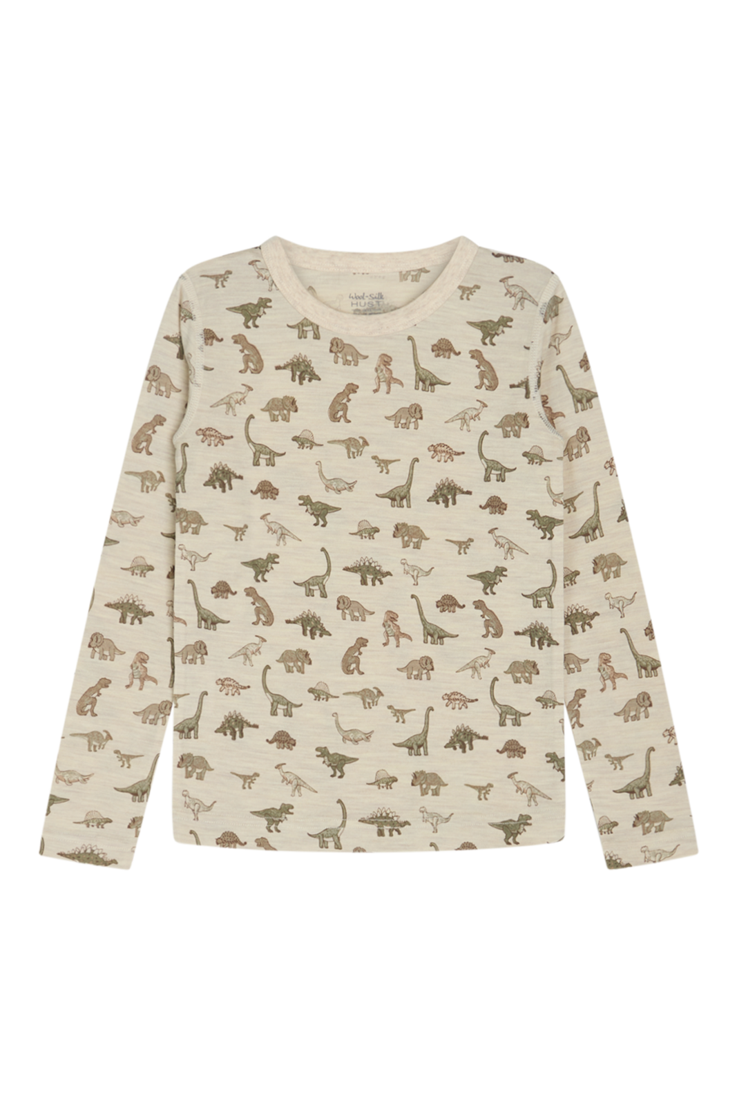 Image of Jungen Woll/seide Shirt Alfi Wheat Melange Jungen Beige 122