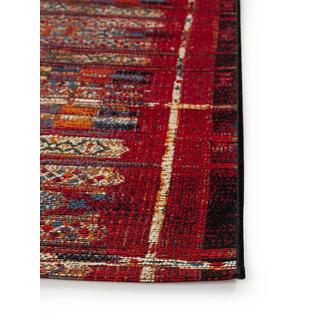 Benuta Tapis d'extérieur & intérieur Artis Multicouleur/Rouge  