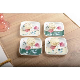 Aulica SET DE 4 COUPELLES CARREES FLORAL  