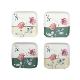 Aulica SET DE 4 COUPELLES CARREES FLORAL  