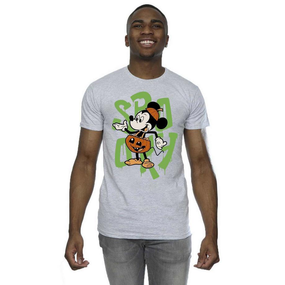Disney Spooky Mickey Mouse T-Shirt Coupe Ajustée  