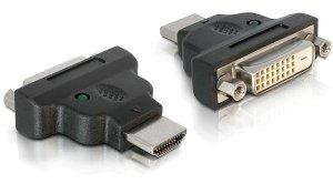 DeLock  DeLOCK Adapter HDMI  DVI HDMI M DVI 25-pin FM Schwarz 