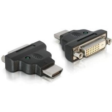 DeLock  DeLOCK Adapter HDMI  DVI HDMI M DVI 25-pin FM Schwarz 