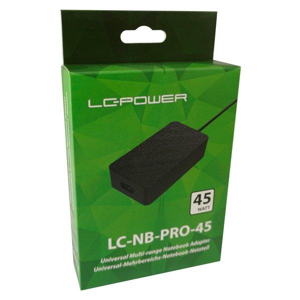 LC-POWER  LC-NB-PRO-45 Netzteil & Spannungsumwandler Indoor 45 W Schwarz 