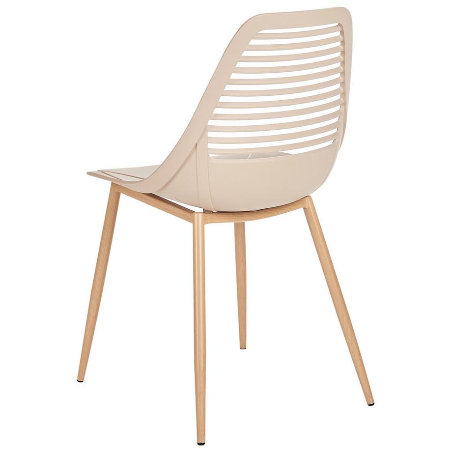 Beliani Set di 4 sedie da pranzo en Materiale sintetico Minimalista MONTELLO  