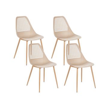 Set di 4 sedie da pranzo en Materiale sintetico Minimalista MONTELLO