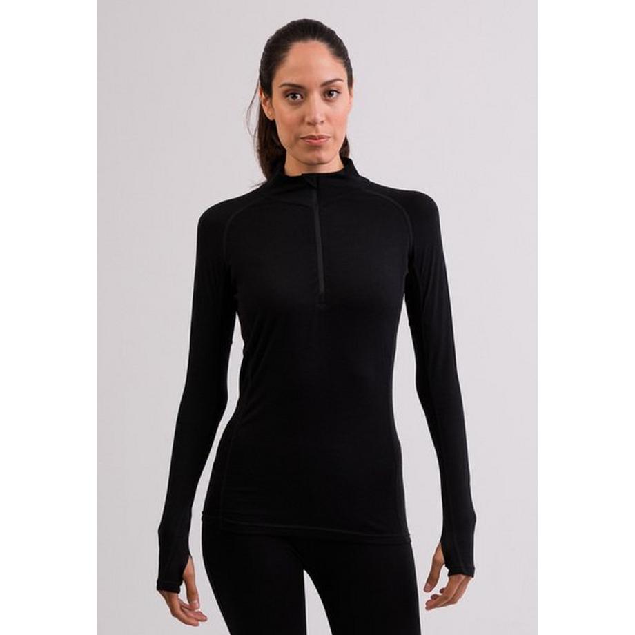 High Performance Sportwäsche Langarm-Shirt mit Stehkragen und Half-Zip