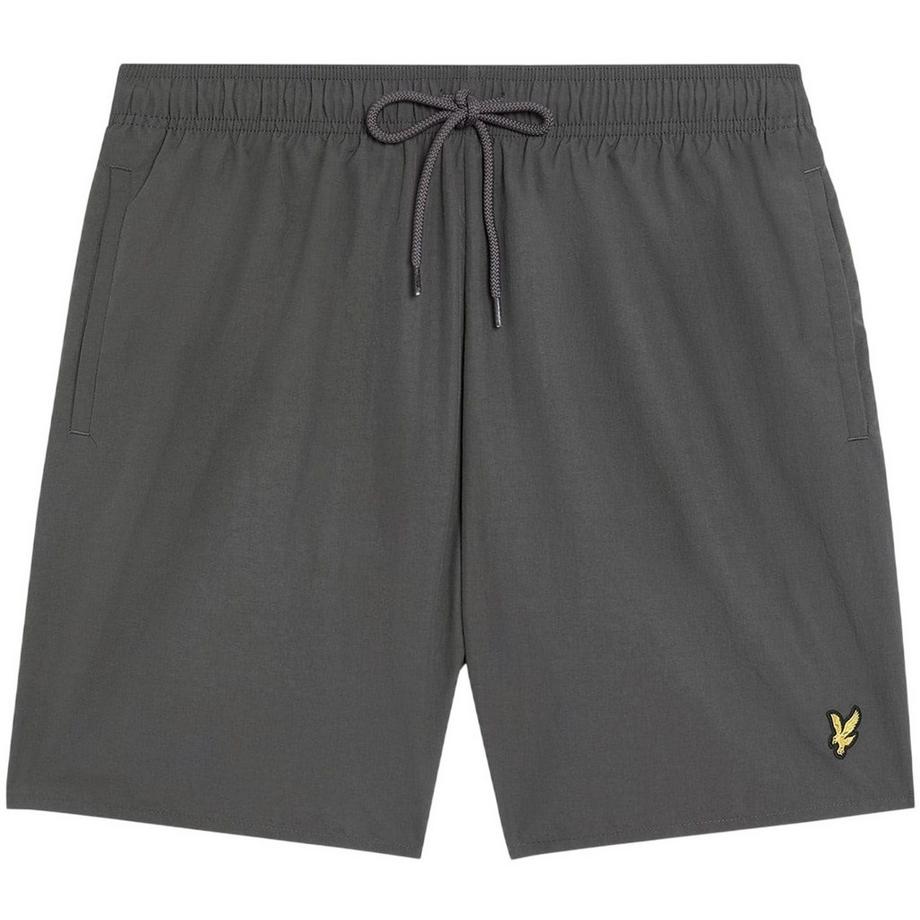 Short De Bain Uni À Taille Élastiquée