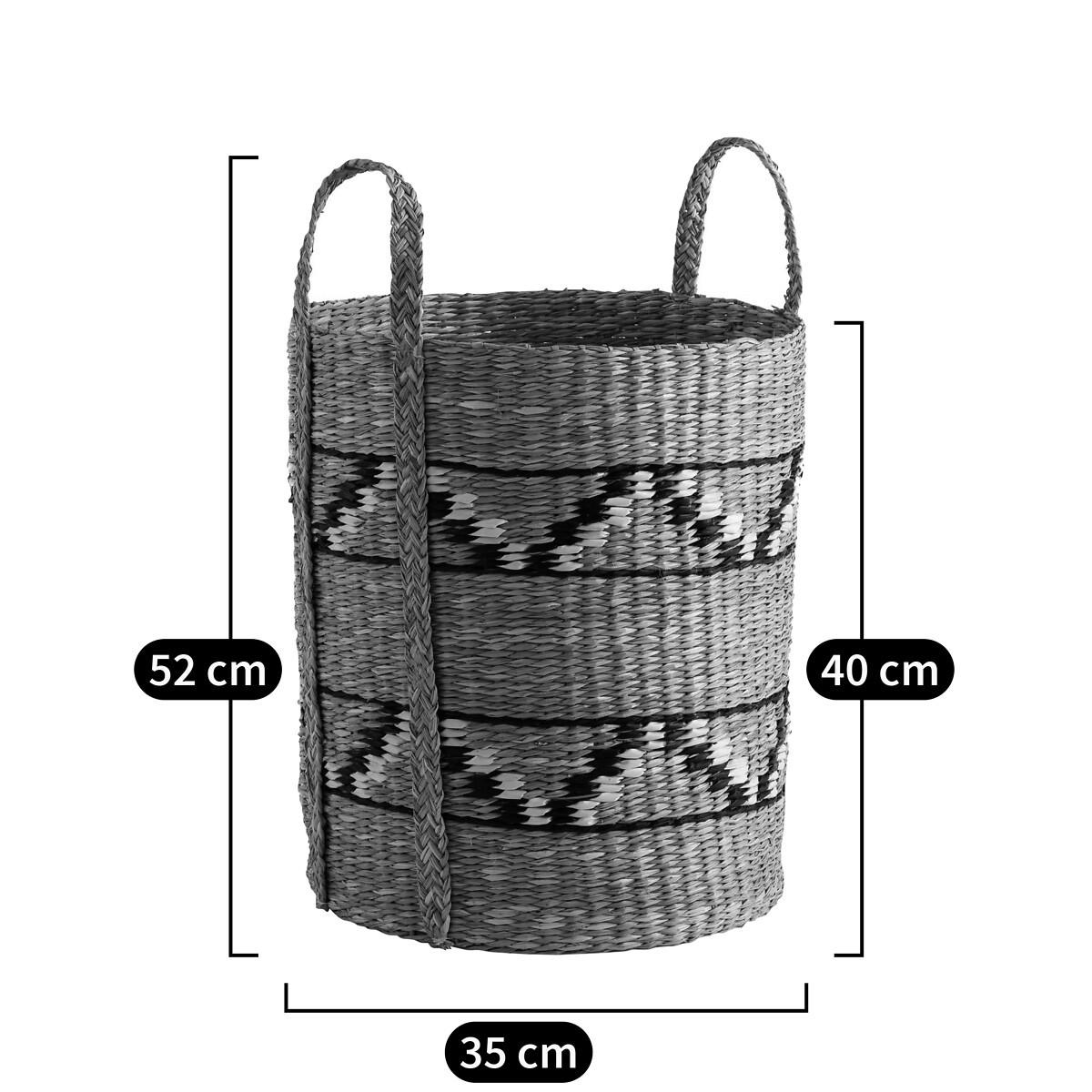 La Redoute Intérieurs Panier haut et rond en herbier  