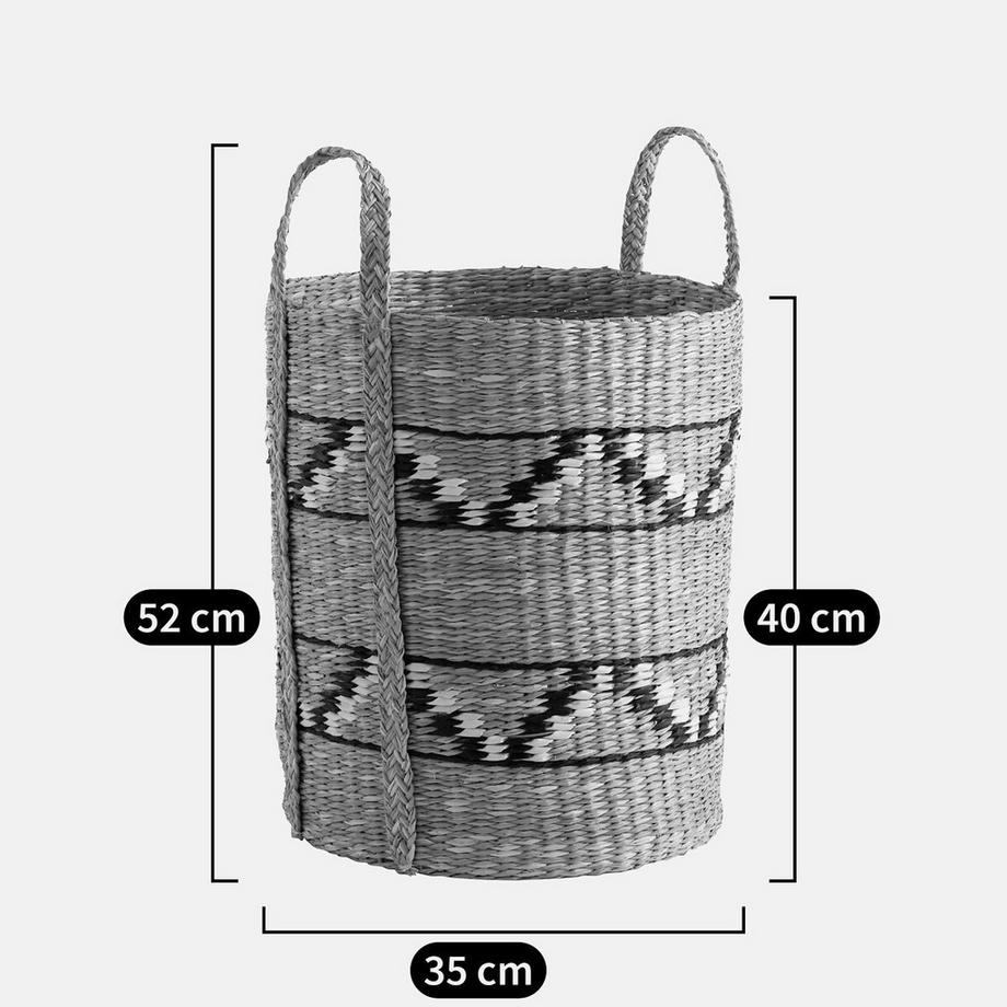 La Redoute Intérieurs Panier haut et rond en herbier  