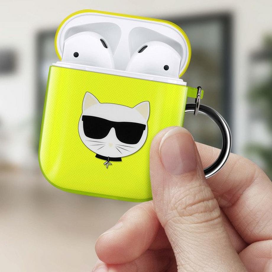 KARL LAGERFELD  Coque Karl Lagerfeld Airpods Jaune 