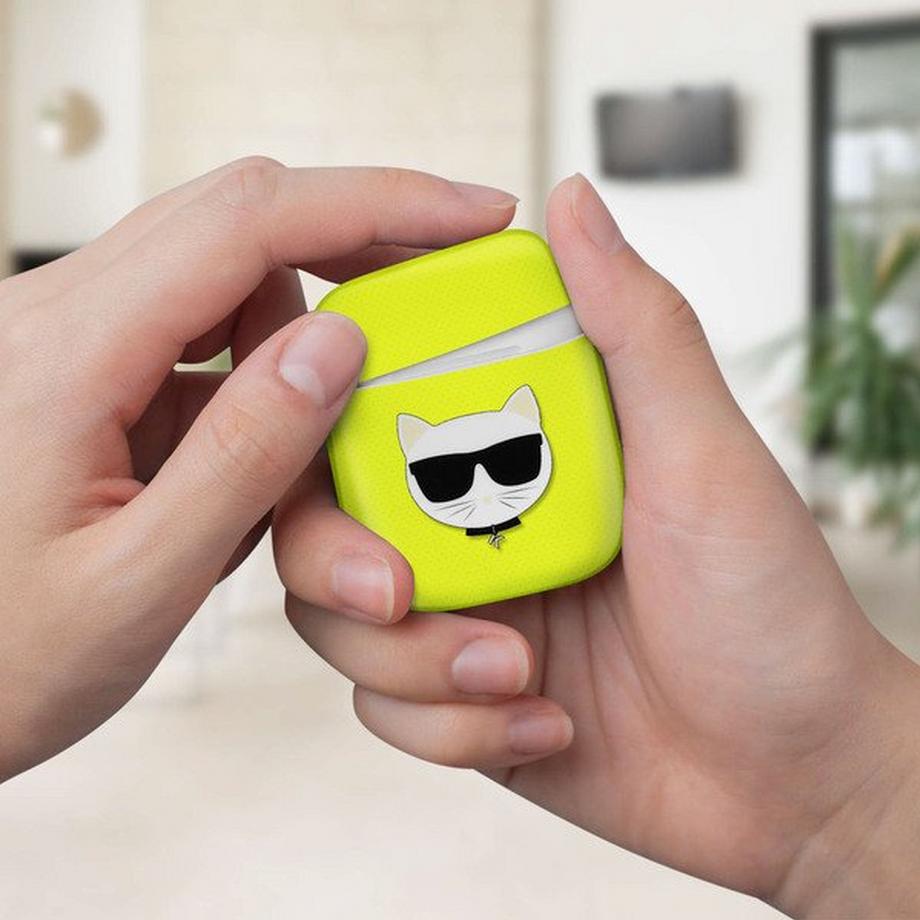 KARL LAGERFELD  Coque Karl Lagerfeld Airpods Jaune 