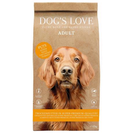 Dog's Love  Tacchino, patate dolci e mirtilli rossi 12 kg 