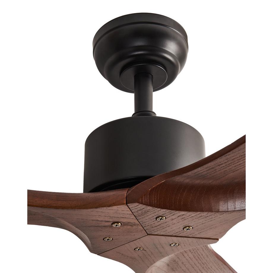 Beliani Ventilateur de plafond en Bois de paulownia Rustique ARANI  