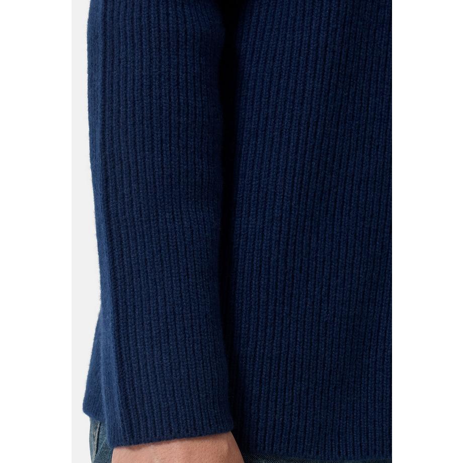 CASH-MERE.CH Grobgestrickter Wolle Kaschmir Rundhals Pullover  