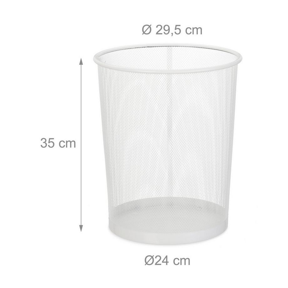 B2X Grande bidone della spazzatura in metallo  