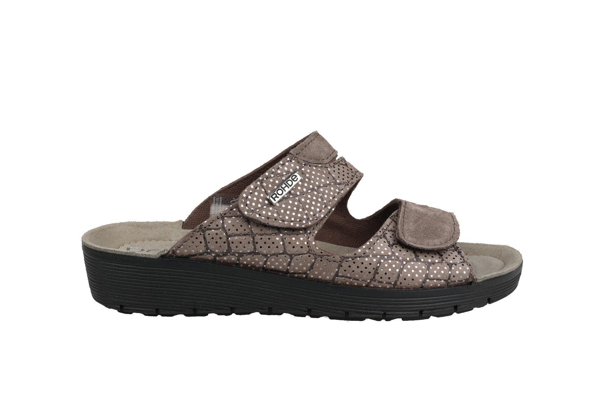 Image of Roma - Wildleder Sandale Damen Grau 37