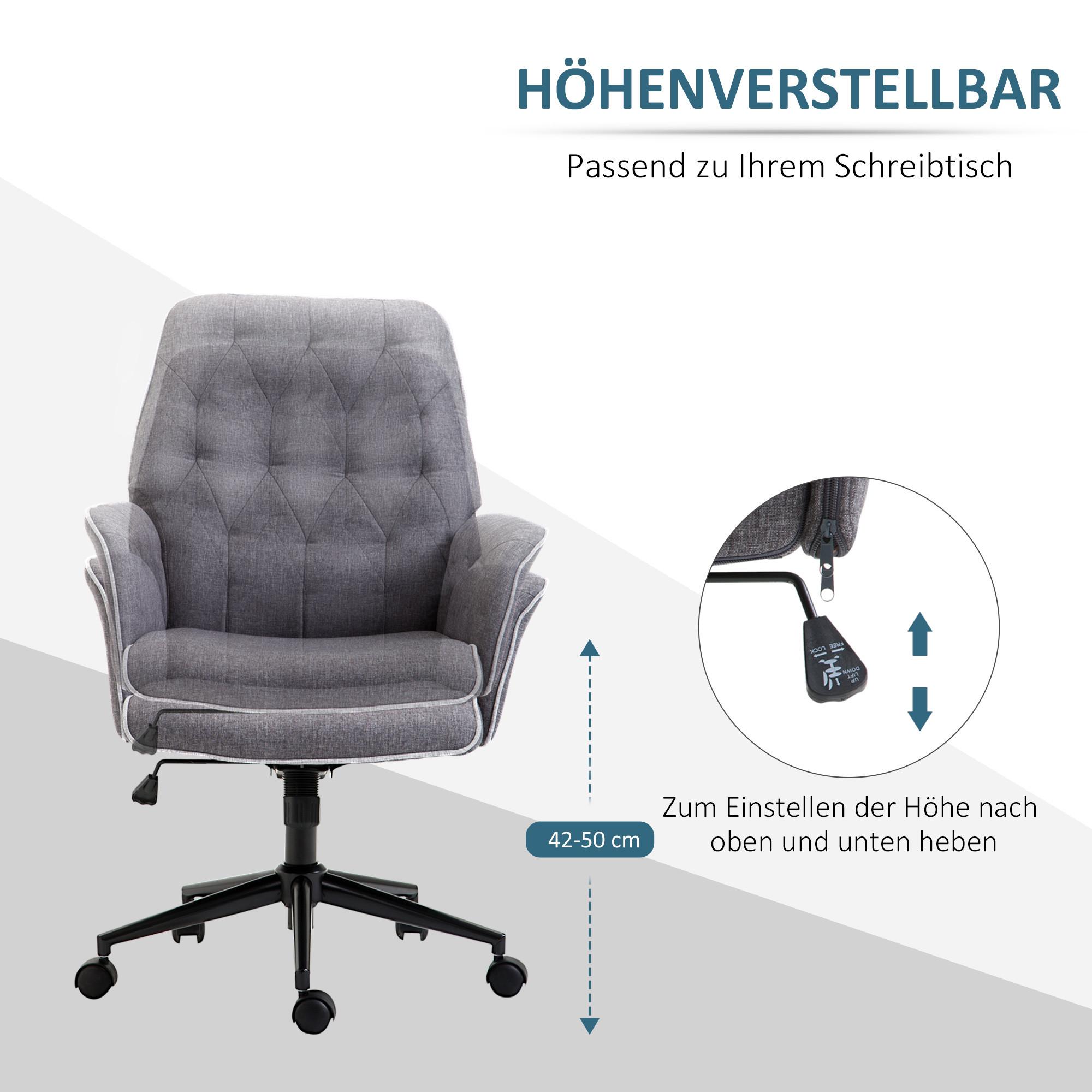 HOMCOM Chaise de bureau  