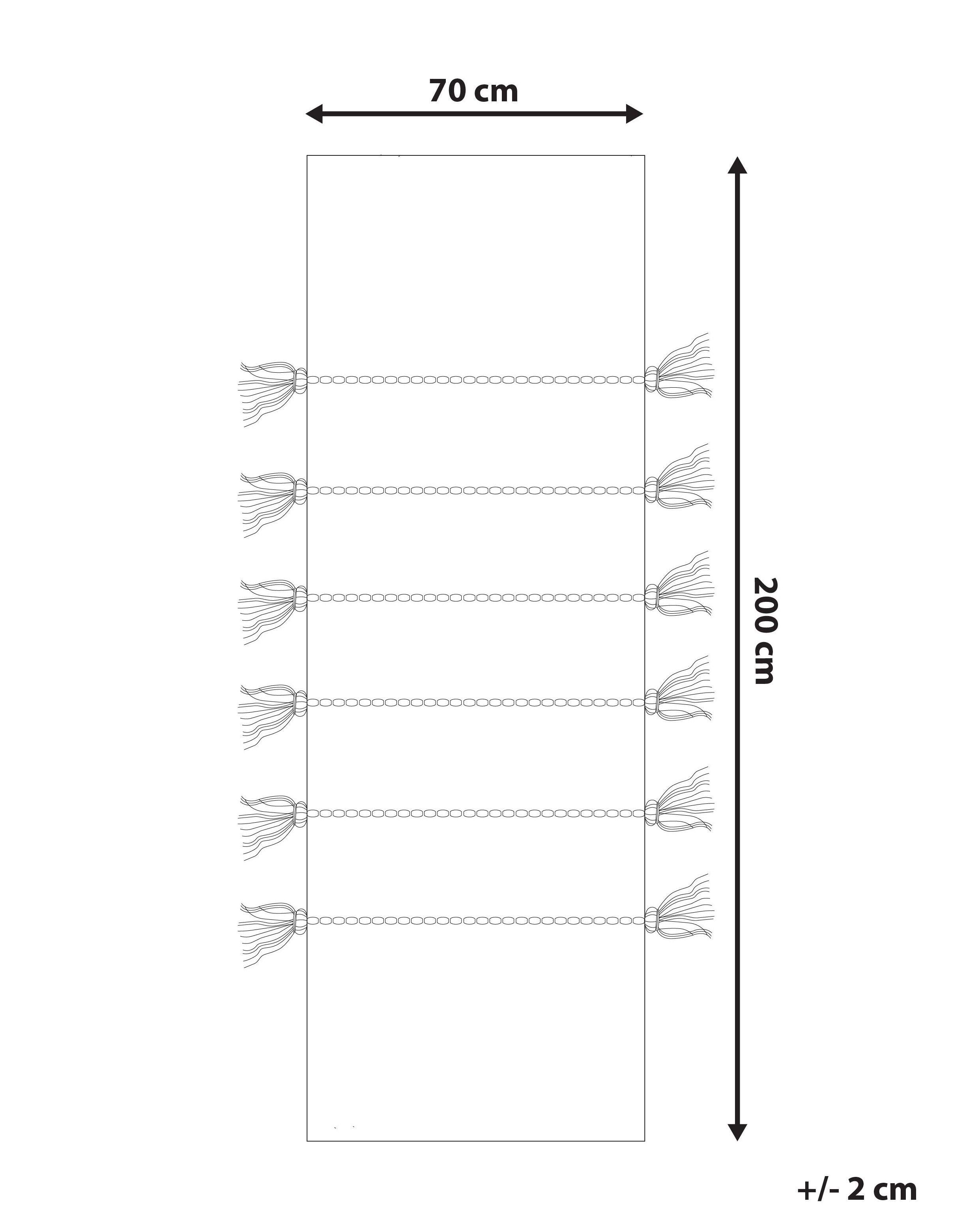 Beliani Kinderteppich aus Jute Boho UZUNTA  