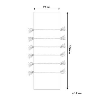 Beliani Kinderteppich aus Jute Boho UZUNTA  