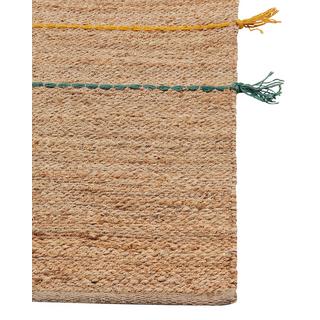 Beliani Tapis en Jute Boho UZUNTA  