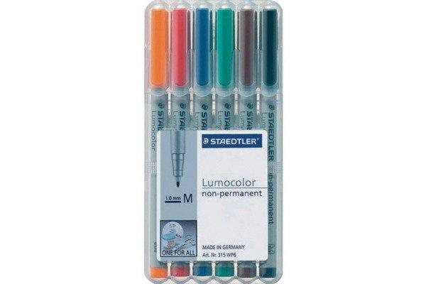 STAEDTLER STAEDTLER Lumocolor non-perm. M  6 Farben assortiert  