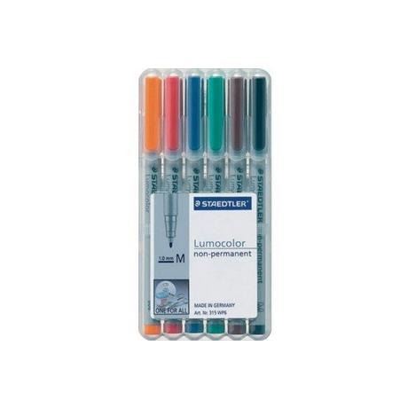 STAEDTLER STAEDTLER Lumocolor non-perm. M  6 Farben assortiert  