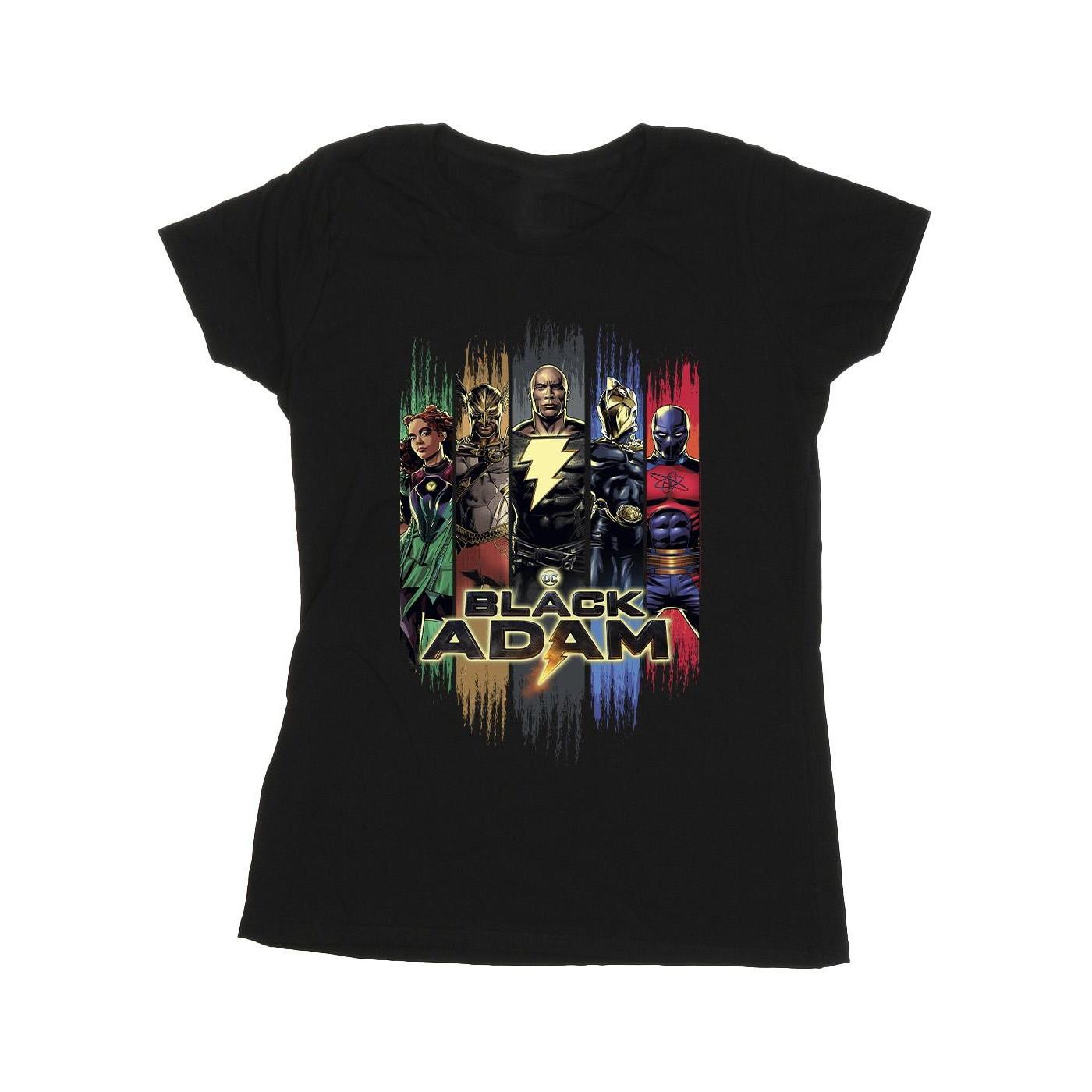 Image of Black Adam Jsa Complete Group Tshirt Damen Schwarz M