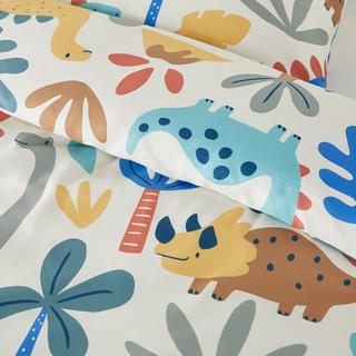 SO'HOME Set Biancheria da Letto Microfibra Riciclata Dinosauro  