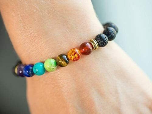 eStore  Bracelet chakra avec détails en or 