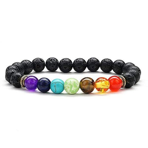 eStore  Chakra-Armband mit Golddetails 