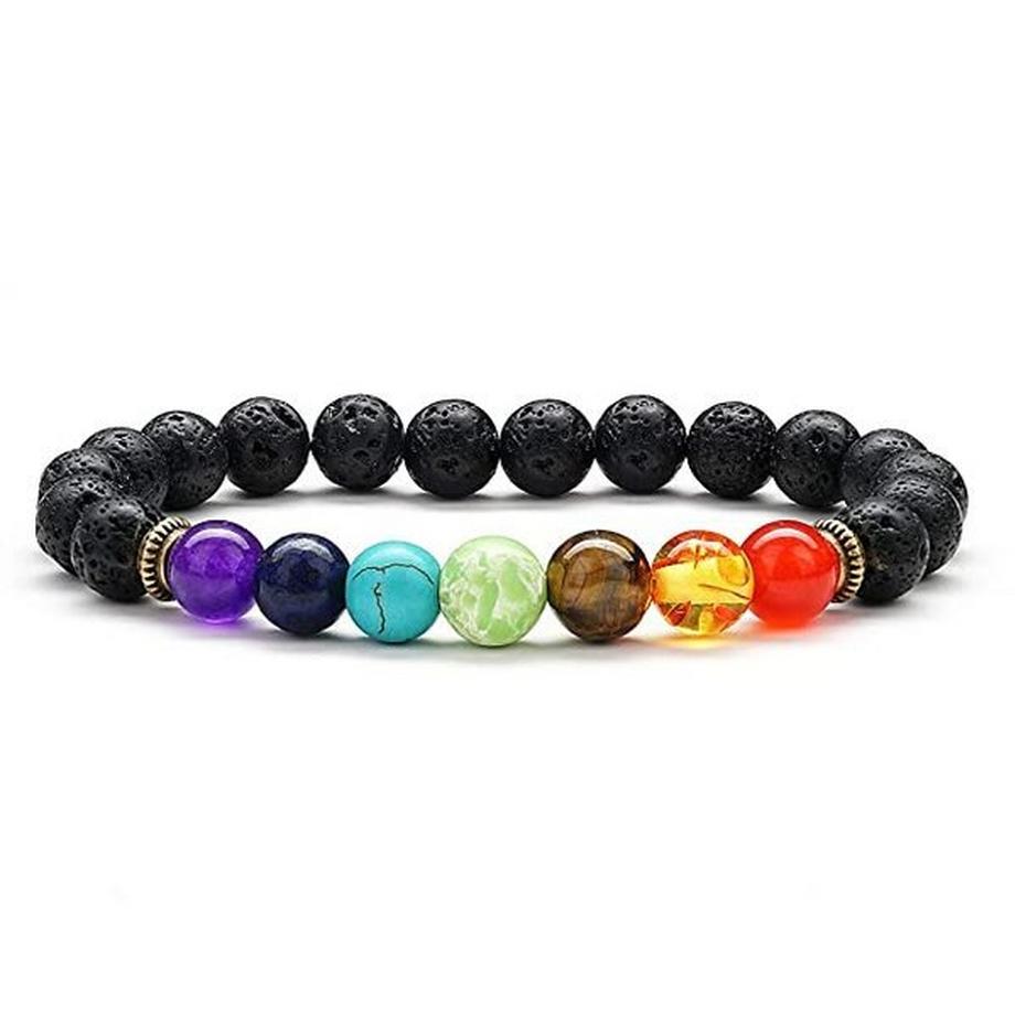 eStore  Bracelet chakra avec détails en or 