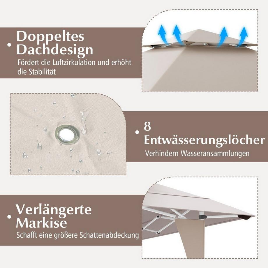 Northix Pop-Up-Pavillon, höhenverstellbar  