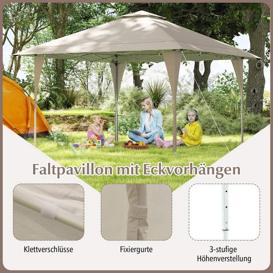 Northix Pop-Up-Pavillon, höhenverstellbar  