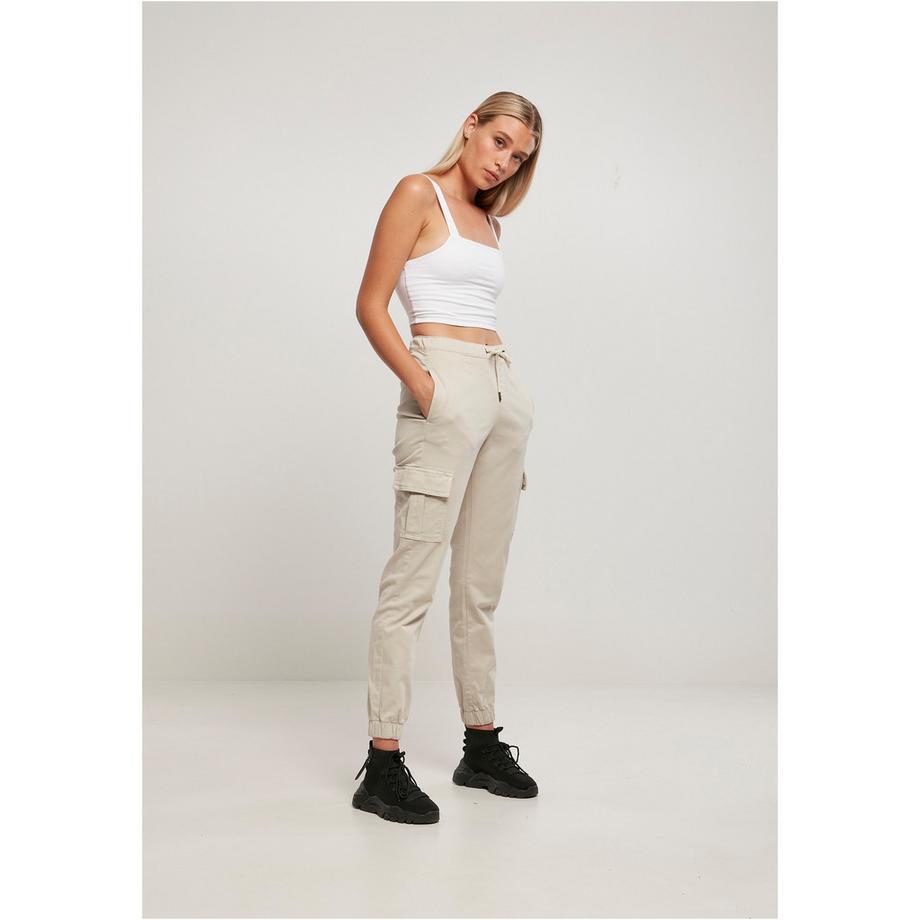 URBAN CLASSICS Pantalon Jogging Cargo Taille Haute  