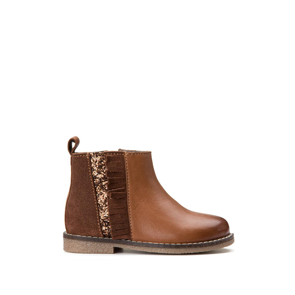 Image of Chelsea-boots Aus Leder Unisex Braun 19
