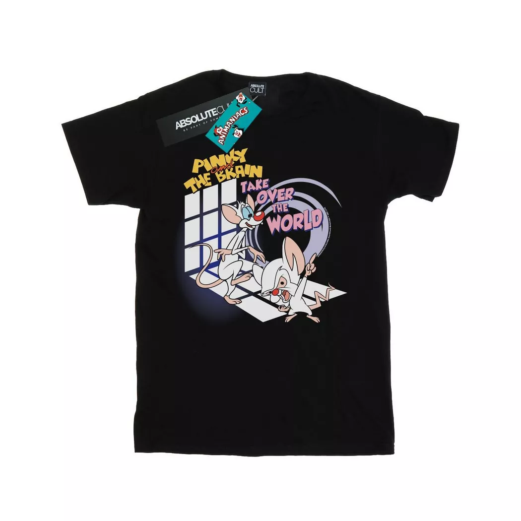 Animaniacs - Take Over The World TShirt, für Damen, Schwarz, Größe XL