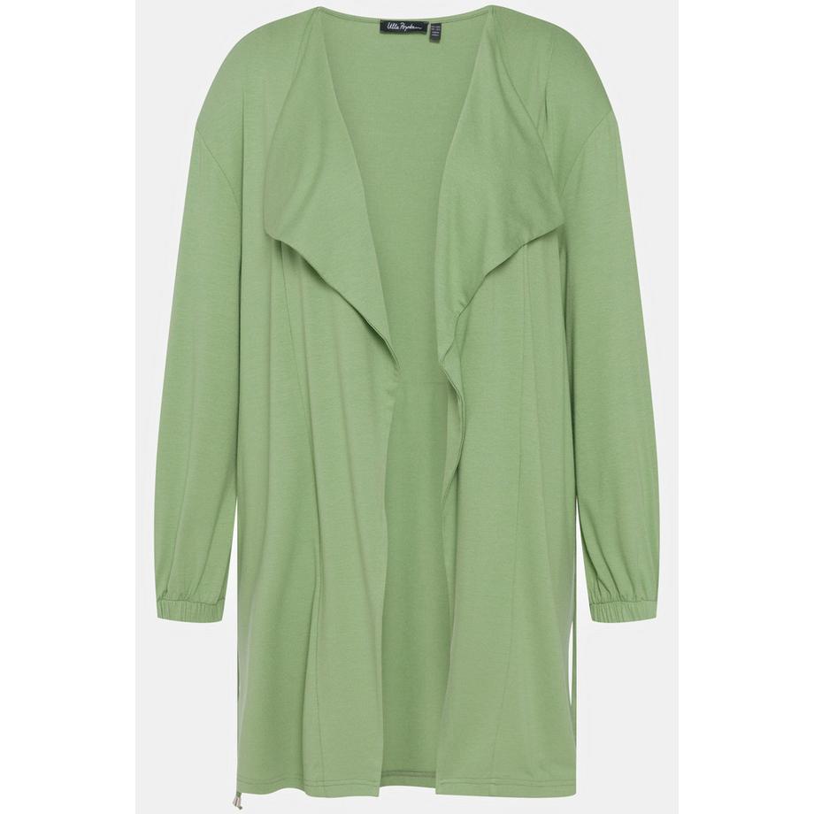 Ulla Popken Oversized Jacke Tunnelzug Asymmetrischer Kragen  