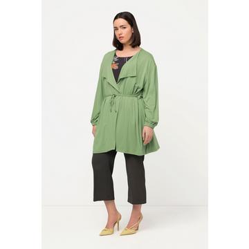 Giacca dal taglio oversize con coulisse e collo asimmetrico