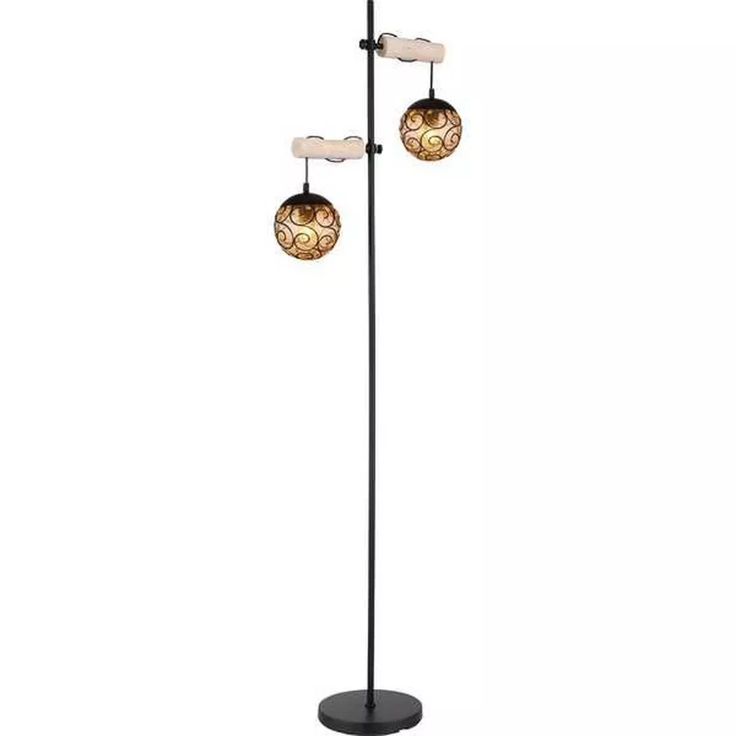 mutoni – Stehleuchte Maxi Metall matt 2xE27, One Size, Multicolor