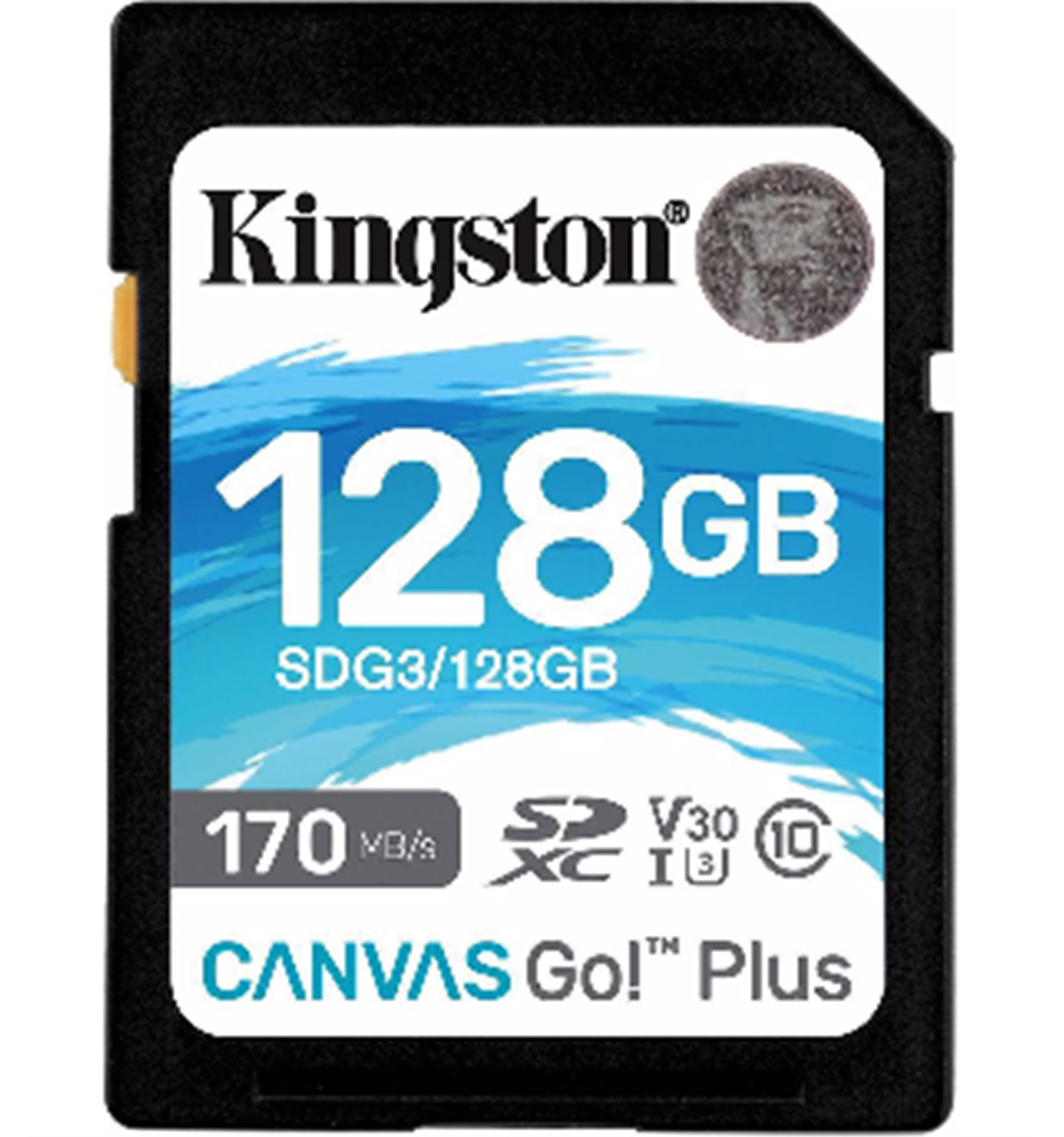 Kingston  Kingston Technology Scheda SDXC Canvas Go Plus 170R C10 UHS-I U3 V30 da 128GB 