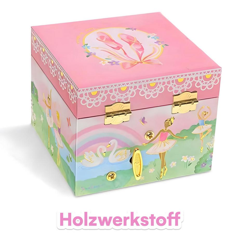 Only-bags.store  Schmuckkästchen mit Spieluhr mit drehender Ballerina 