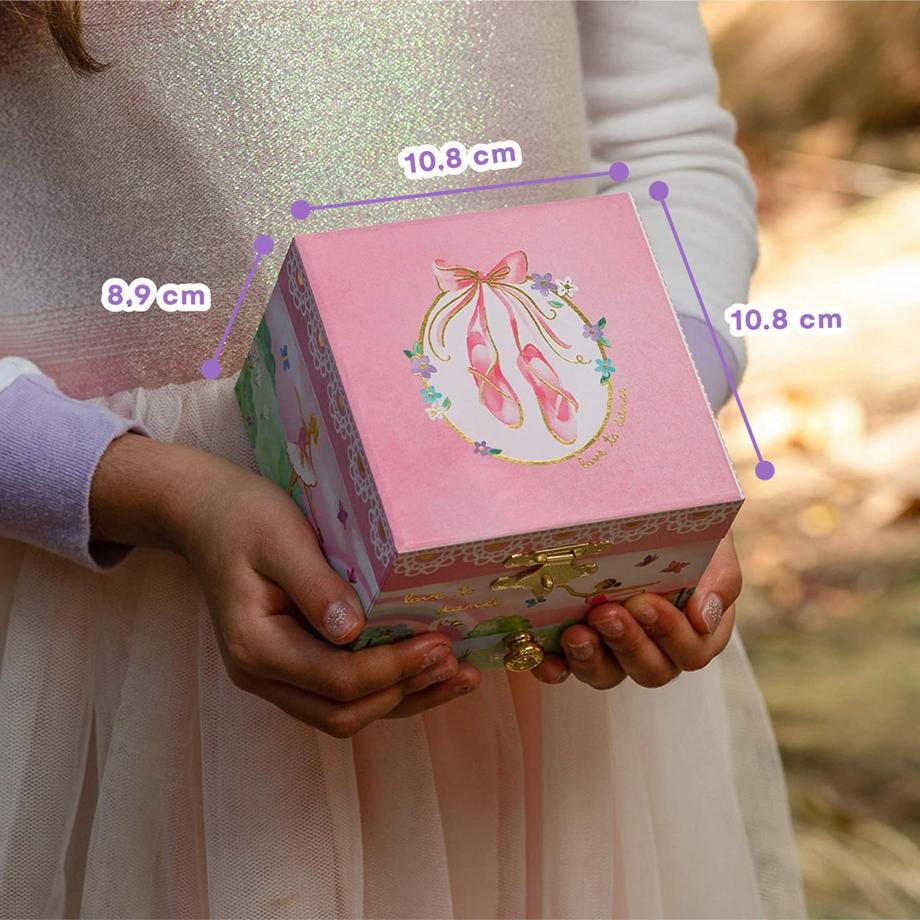 Only-bags.store  Schmuckkästchen mit Spieluhr mit drehender Ballerina 